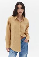 Women Beige Oversize Shirt