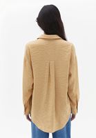 Women Beige Oversize Shirt