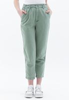 Women Green Ultra High Rise Baggy Fit Pants