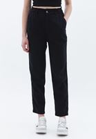 Women Black Ultra High Rise Baggy Fit Pants