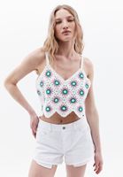 Tığ İşi Crop Top ve Şort Kombini