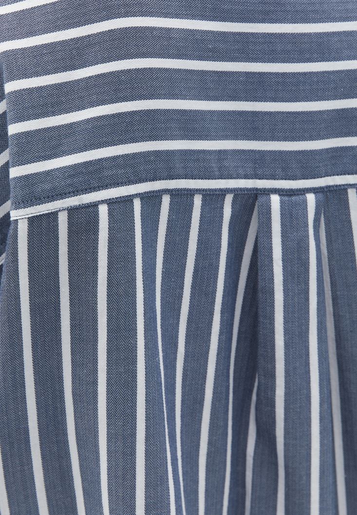 Women Mixed Cotton Oversize Shirt