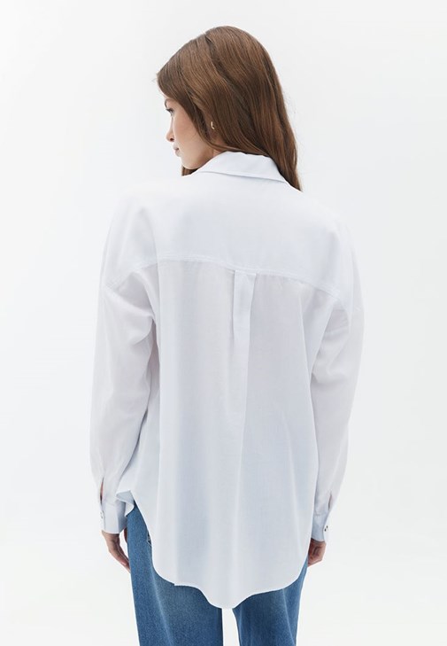 Oversize Gömlek ve Wid-Leg Pantolon Kombini