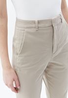 Women Beige High Rise Straight Fit Pants