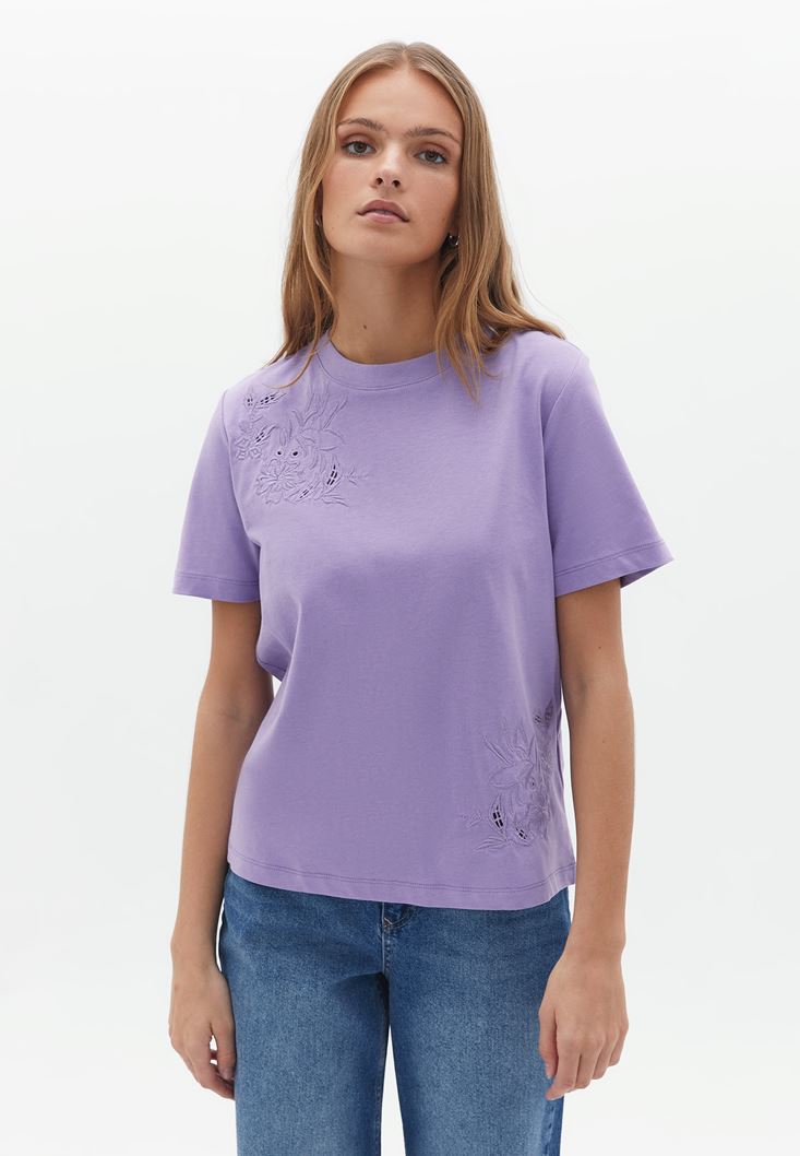 Women Lila Cotton Oversize Tshirt