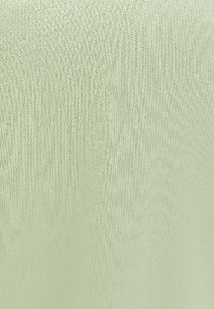 Women Green Cotton Oversize Tshirt