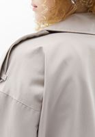 Women Beige Trenchcoat with Belt Detail