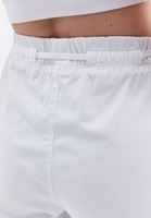 Women White High Rise Carrot Fit Pants