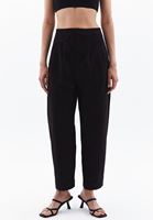 Women Black Ultra High Rise Straight Fit Pants