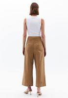 Women Brown Ultra High Rise Straight Fit Pants