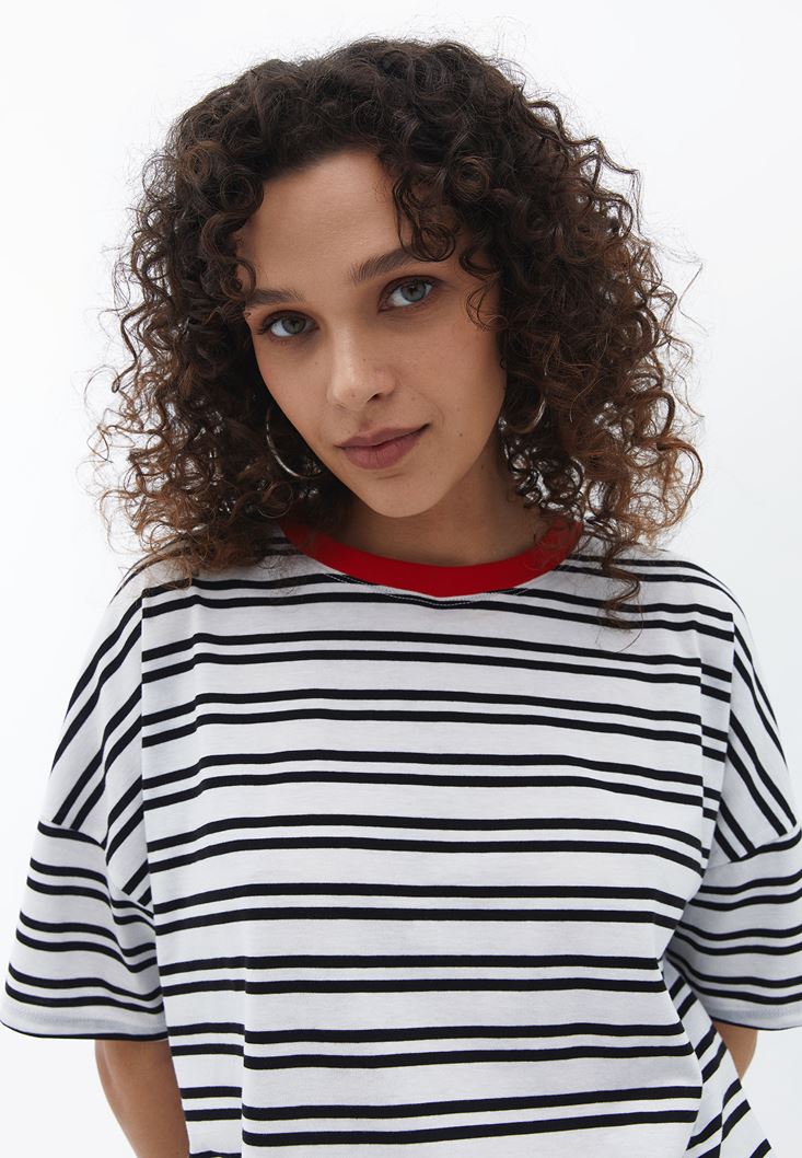 Women Mixed Cotton Oversize Tshirt