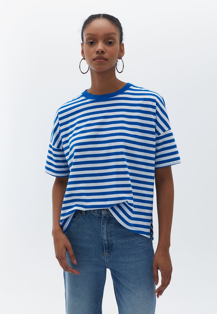 Women Mixed Cotton Oversize Tshirt