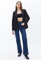 Women Black Oversize Blazer 