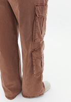 Women Brown High Rise Cargo Pants