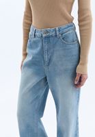 Women Blue High Rise Wide Leg Pants