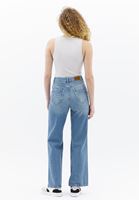 Women Blue High Rise Wide Leg Pants