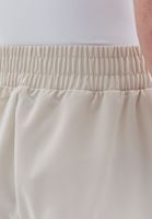 Women Beige High Rise Wide Leg Pants