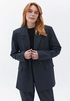 Women Mixed Oversize Blazer