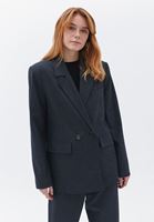 Women Mixed Oversize Blazer