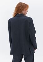 Women Mixed Oversize Blazer