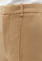 Women Beige High Rise Flared Pants