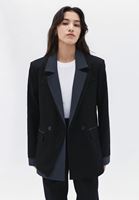 Women Black Oversize Blazer