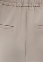 Women Beige High Rise Carrot Fit Pants