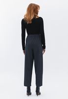 Women Mixed High Rise Carrot Fit Pants