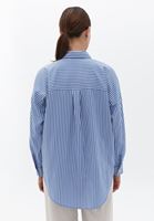 Women Blue Oversize Shirt with Pocket