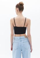 Women Black Bralette with Thin Straps