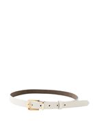 Women Beige Belt with Buckle Detail