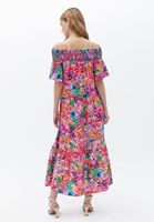 Women Mixed Loose Fit Maxi Dress