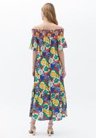 Women Mixed Loose Fit Maxi Dress