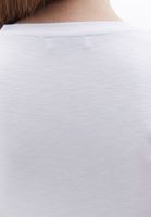 Women White Crew Neck Crop Tshirt