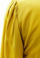 Women Yellow Crop Blouse with Buttons
