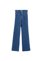 Bayan Mavi Ultra Yüksek Bel Bootcut Pantolon