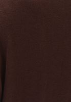 Women Brown Boat Neck Knitwear Sweater