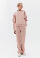 Bayan Pembe Sıfır Yaka Sweatshirt