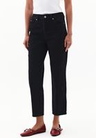 Bayan Siyah Ultra Yüksek Bel Mom-Fit Pantolon