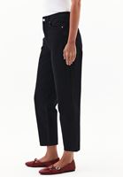 Bayan Siyah Ultra Yüksek Bel Mom-Fit Pantolon