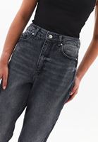 Bayan Gri Ultra Yüksek Bel Mom-Fit Pantolon