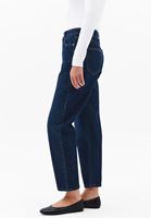Bayan Lacivert Ultra Yüksek Bel Mom-Fit Pantolon