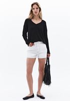 Women Black V-Neck Knit Sweater