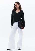 Women Green V-Neck Knit Sweater