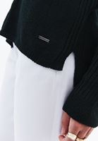 Women Green V-Neck Knit Sweater
