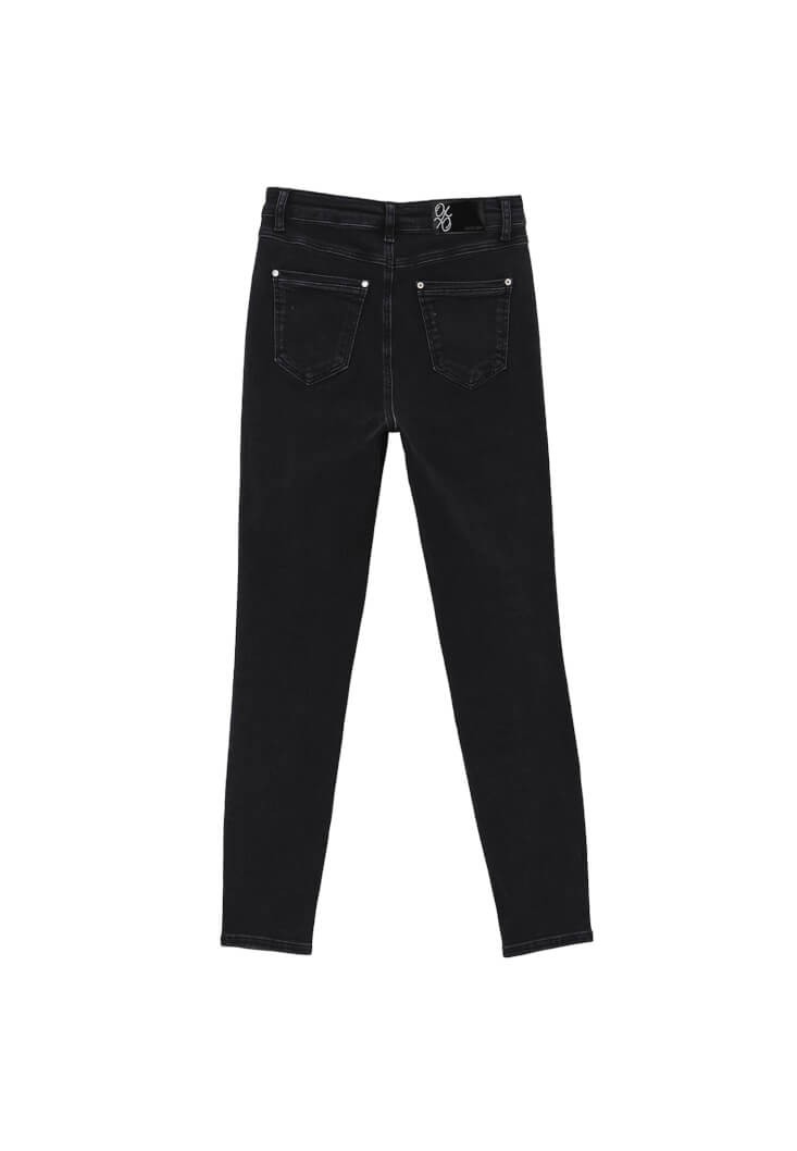 Women Black Ultra High Waist Skinny Fit Pants