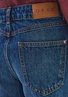 Bayan Lacivert Orta Bel Straight-Fit Pantolon