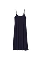 Women Navy Modal Midi Dress with Pockets