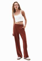 Bayan Kiremit Modal Straight-Fit Pantolon