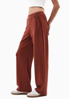Bayan Kiremit Modal Straight-Fit Pantolon